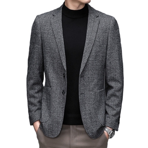 888男士2023秋新款长袖西服休闲外套单装西装P168图片