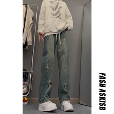 抖音得物品质百搭牛仔裤212-2-DY164-特P65，男装牛仔裤，星座808A-1