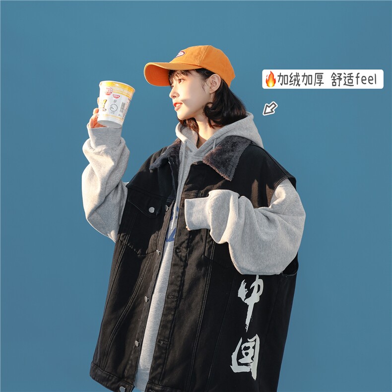 MJ216J-p68-限价98抖音情侣工装棉马甲男外穿大码羊羔毛cityboy,男装工装外套,星座116
