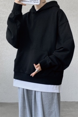 春秋季cleanfit男生短款卫衣美式重磅连帽大帽衫廓形外套潮WY004，男装卫衣，电商B312