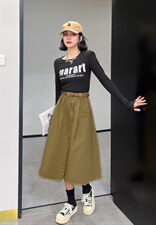 [现货]半身裙休闲款，两色、四个尺码，女装半身裙，依柏璐(1F)