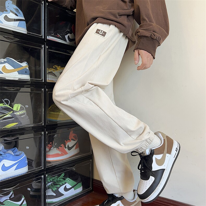 秋季男士灯芯绒运动裤男士宽松束脚休闲裤CK2329P32，女装休闲裤，星座1107