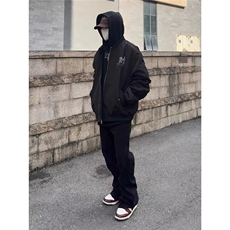 秋冬季新款美式男女高街情侣宽松棒球服夹克外套JNN709-P50，男装夹克，星座208-5