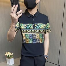 PL014-特P35精神小伙短袖男韩版潮流帅气T恤百搭半袖紧身polo衫，男装Polo衫，电商D310B
