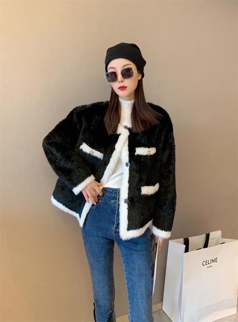冬季小香风皮毛外套，其它，1.2.3.4