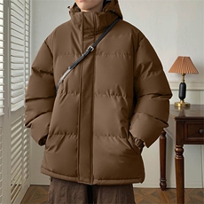 现货抖音得物可供视频三防加厚羽绒连帽棉衣外套面包棉服MY8095，男装棉衣，电商A486