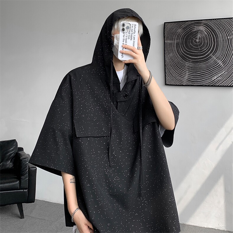 高品质 高垂感 星空 短袖大码T恤宽松百搭 DSA059-10041-P38 控58图片