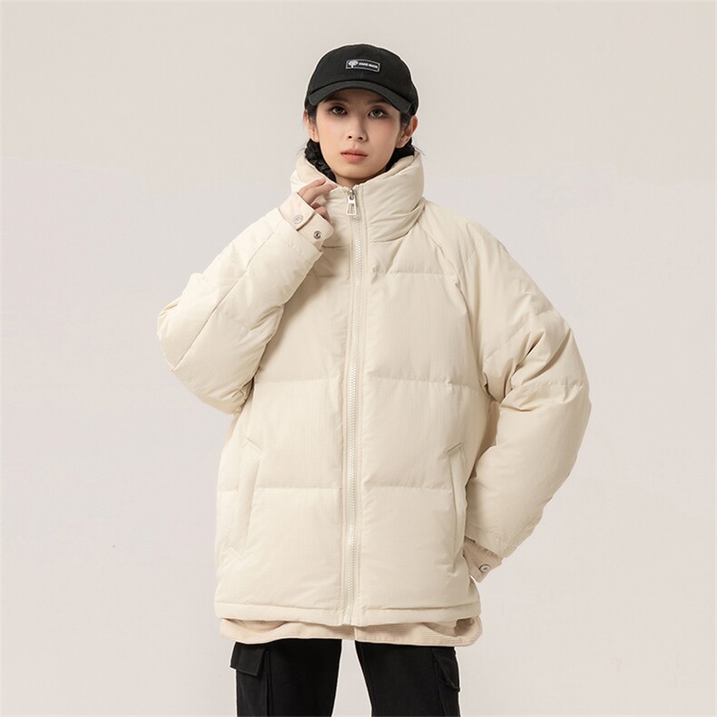 新标白鸭绒简约休闲立领外套纯色加厚羽绒服ESY0221-P205,男装羽绒服,电商B306