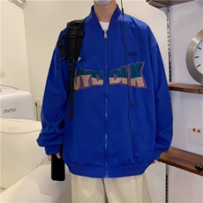 棒球服夹克春秋季新款男士情侣秋装外套大码男生上衣潮流MY6545，男装夹克，星座1116A-1（原606A）
