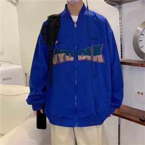 棒球服夹克春秋季新款男士情侣秋装外套大码男生上衣潮流 MY6545图片