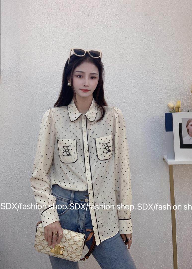 【春款】2022年波点衬衫，女装衬衫，色调轩
