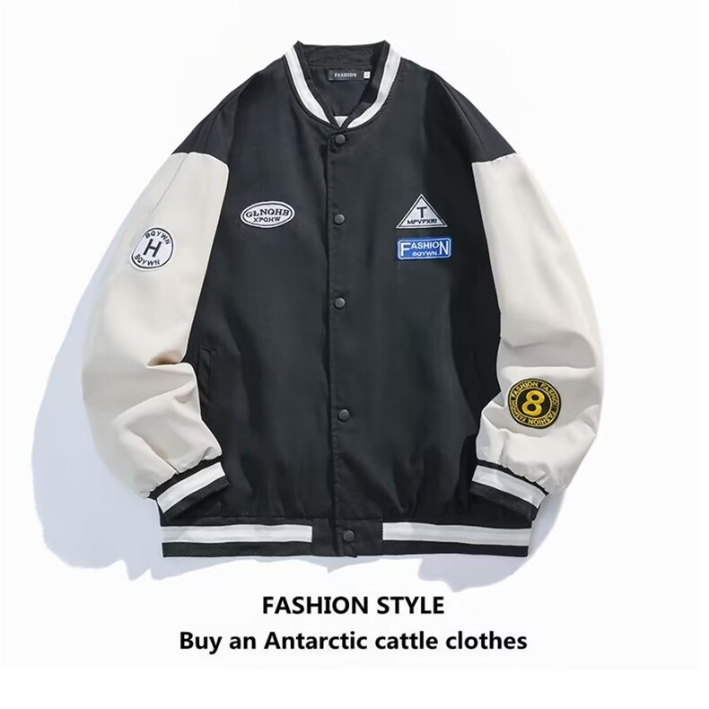 白底平铺JK04-P452025秋新款高品质棒球服夹克男青少年潮流外套,男装夹克,星座310B-1