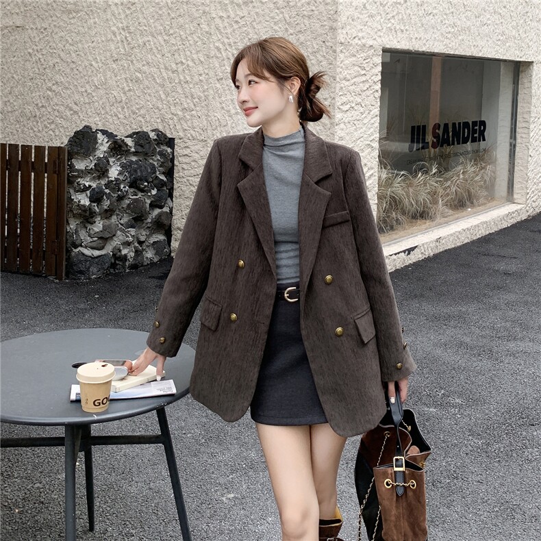冬季新款羽绒服西装小个子外套女高级感韩版时尚气质休闲上衣潮,女装短外套,2D112