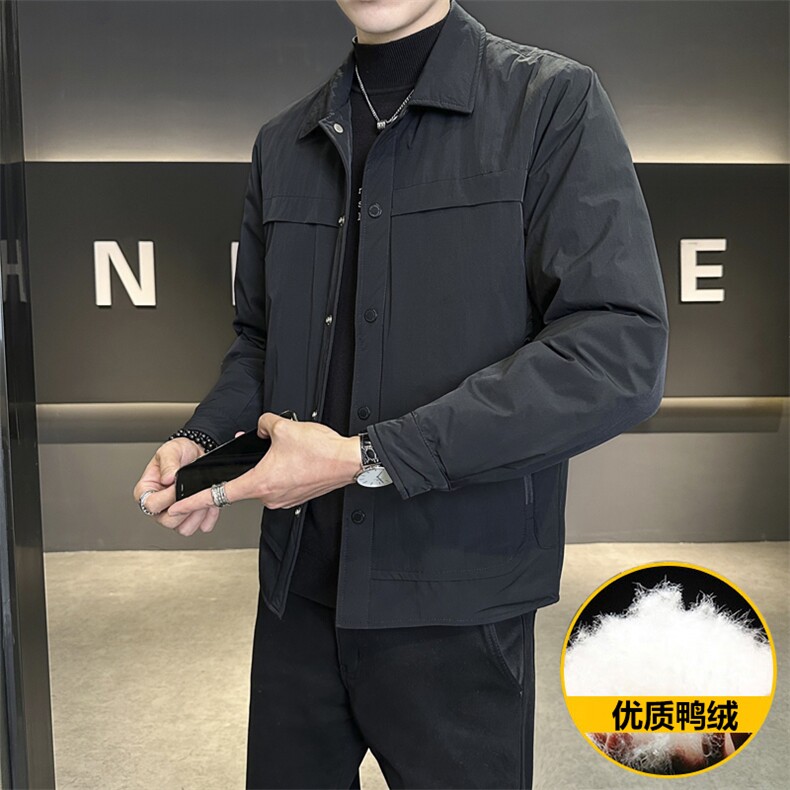 M018-P135标50%男士冬季羽绒服时尚立领轻薄款鸭绒夹克潮流,男装夹克,星座507A（原星座306B-2）