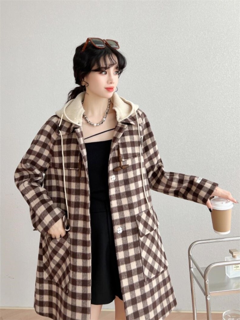 格子外套，定制款，其它，觅 愉