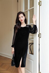 现货供应：绒连衣裙，女装连衣裙，拉思维加丝