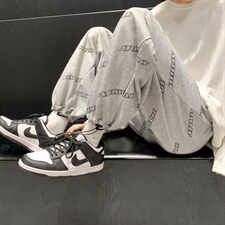裤子男韩版潮流ins高街字母运动裤情侣宽松束脚休闲裤潮k3190-p35，女装休闲裤，星座1008-2