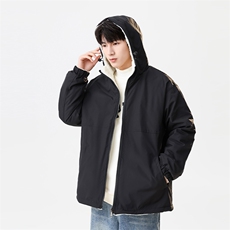 秋冬连帽加绒加厚保暖休闲痞帅棉衣情侣外套MY8920JR特批P75，男装棉衣，电商A247