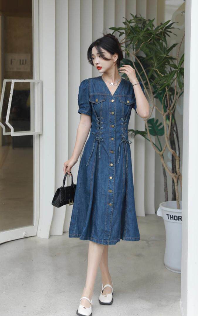 2023超薄料水洗牛仔裙，其它，贻思茗