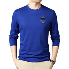 QLM55182男士2024年春季新款长袖t恤青年休闲圆领P55，女鞋休闲鞋，电商B360