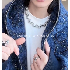 钛钢项链重工高级感设计款珍珠项链潮流潮小众配饰锁骨链XL01P25，头饰，电商D256-1(原A064-1)