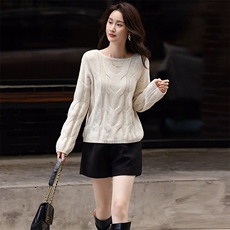 2025年秋季时尚百搭通勤简约休闲套头针织衫,女装针织衫/毛衣,泰沅羊绒, 2025年秋季时尚百搭通勤简约休闲套头针织衫,女装针织衫/毛衣,泰沅羊绒,