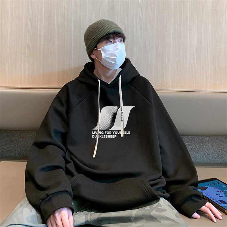 已注册港风重磅华棉得物抖音直播高品质宽松休闲连帽卫衣W5213P40,男装卫衣,电商C408(原B339-1)