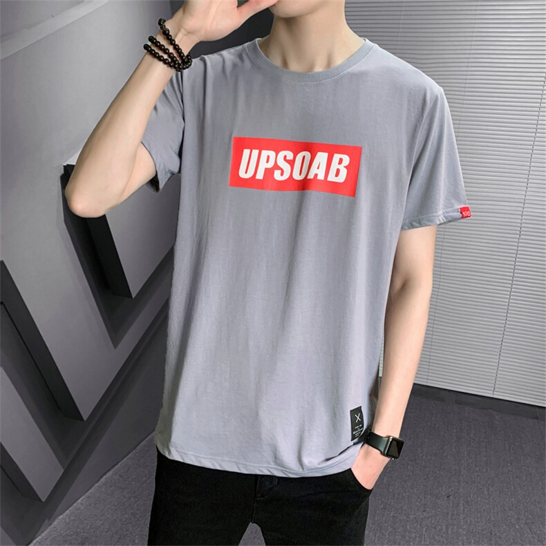 男士短袖t恤新款圆领宽松衣服夏季潮流半袖丅体恤男装DJ751TP15,男装T恤,电商A102