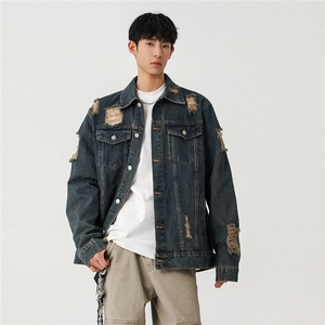 25款破洞牛仔夹克宽松韩版工装潮流水洗外套 N598/ P78/118图片