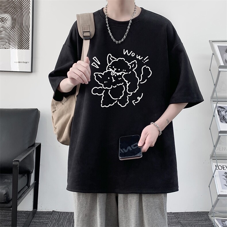麂皮绒短袖t恤男大码半袖男JD82427-P25,男装T恤,电商A040