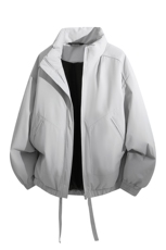 冬季美拉德立领棉服潮流百搭纯色棉衣撞色棉服外套HY8822-P75，男装棉衣，星座610B-1