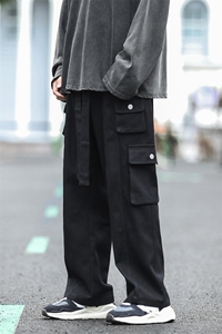 港风 抖音品质休闲裤工装裤直筒裤长裤A014-DY2165-P65控88图片