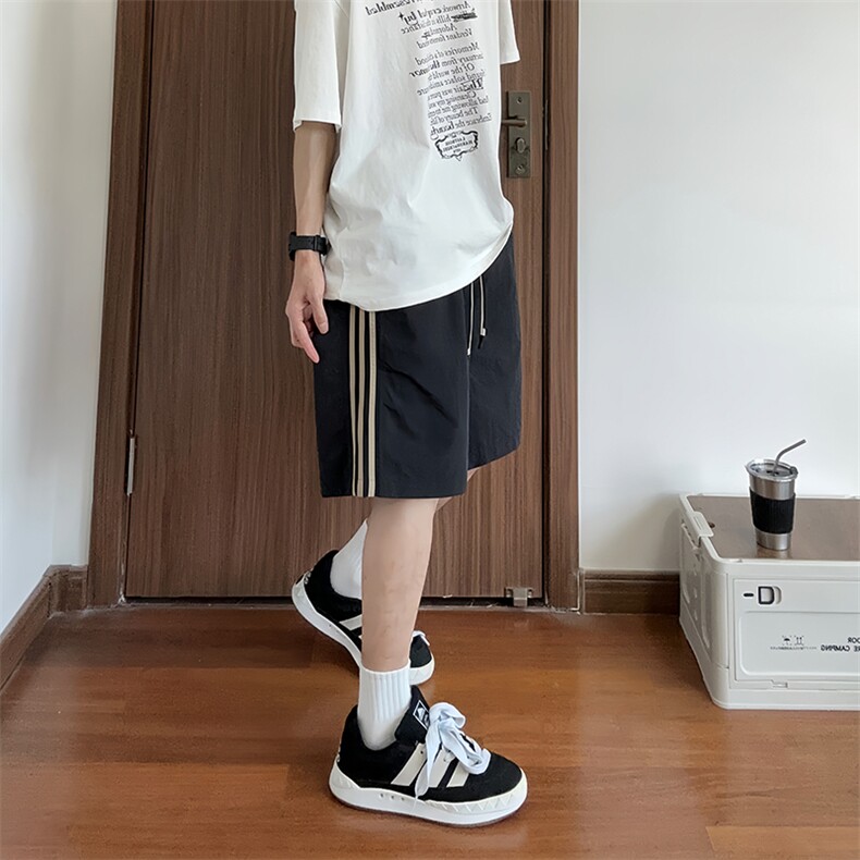 大量现货夏季新条纹短裤男ins美式运动痞帅休闲速干裤DK708-P40,男装牛仔裤,电商A178