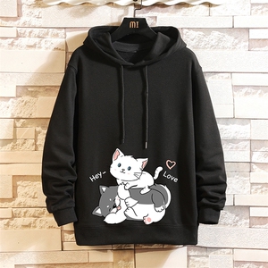纯棉连帽卫衣男大码运动帽衫宽松薄 砖墙WY2300-P35图片