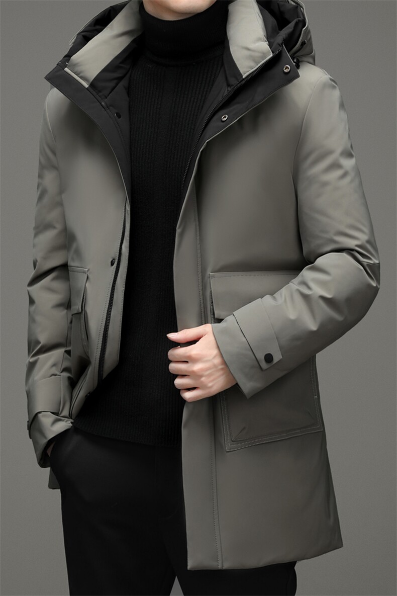 冬季新款中年男时尚外套羽绒服连帽上衣爸爸装YYYR3019-P295，男装羽绒服，电商B212（原钱塘6029）