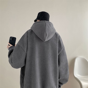 现货  WY7890-P55 加绒65 高品质灯芯绒高质量连帽加绒加厚卫衣图片