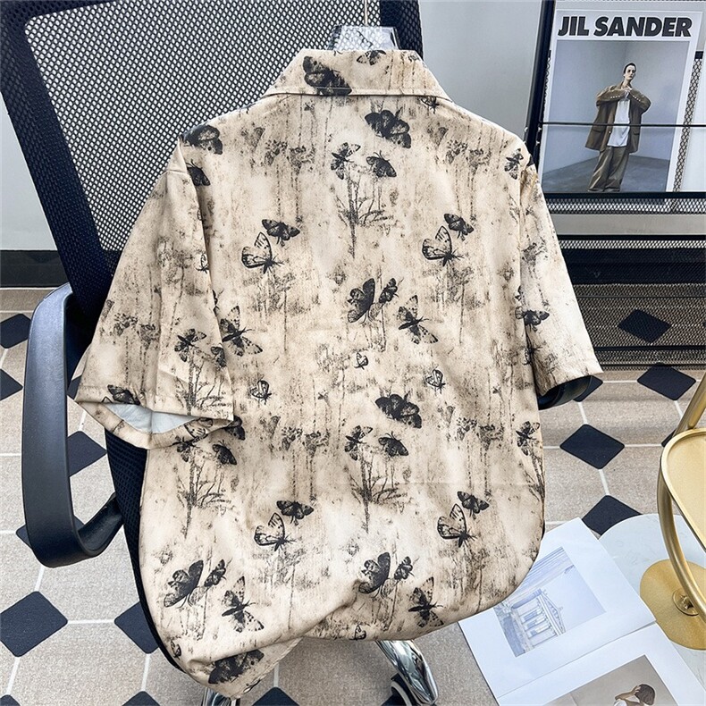 古巴领设计感小众vintage短袖花衬衫SC529P30,男装衬衫,星座1116-2
