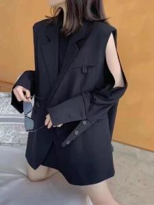 2021秋新款马甲卫衣两件套,女装马甲,炫女孩