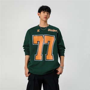 1303B-BQ6601-P68108 数据款棒球服印花圆领卫衣图片