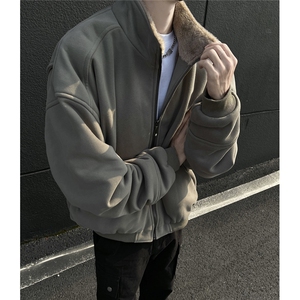 黑墙风 百搭复古剪裁解构设计加绒加厚重磅夹克外套TBMY03-P120,男装夹克,星座1315