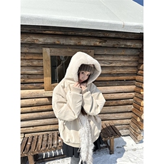 现货高品质美式高街冬季重磅座山雕大毛毛领pu皮棉衣男女加厚外套，男装皮衣，电商A443