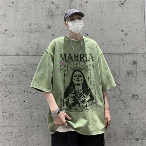 TX13 P35 新款水洗做旧美式T恤图片
