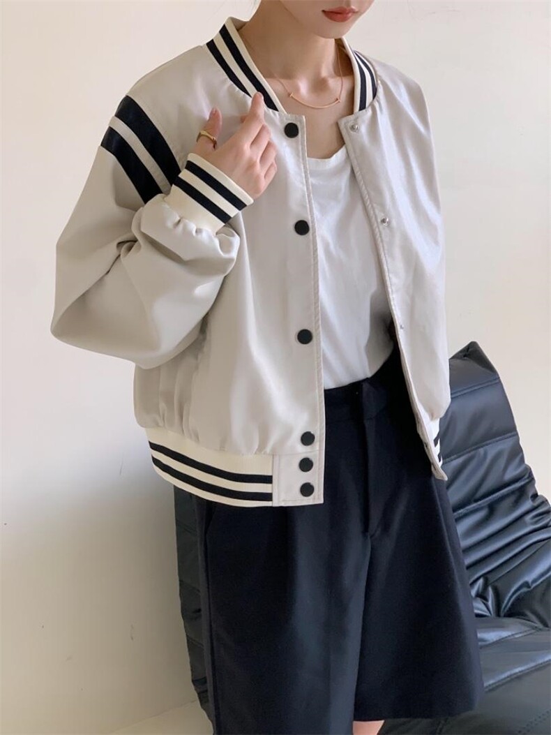 【秋款新品】进口PU棒球服，其它，TWO LAPS