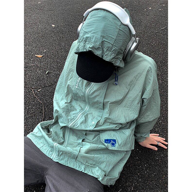 现货夏季薄款防嗮衣户外透气防嗮服宽松防紫外线外套FS1008-P50,男装防晒衣,星座205-5