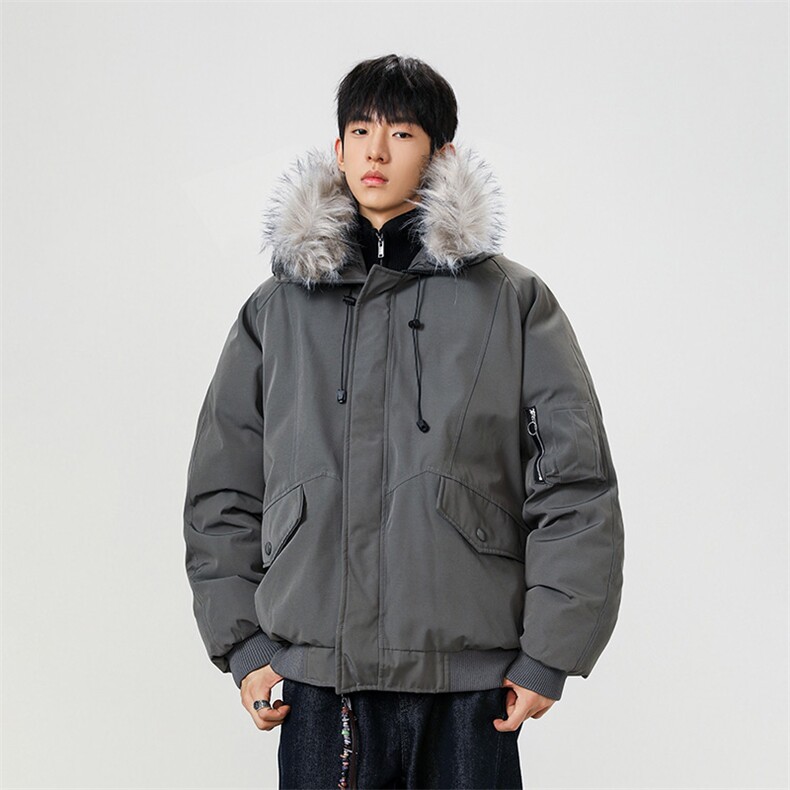 美式毛领派克棉服男冬季加厚工装棉衣情侣外套M060-P110迷彩P115,男装棉衣,星座308B-2