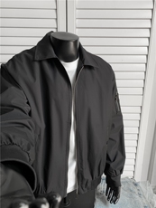 JK711-尺码M-3XL-P45-美式飞行员夹克工装外套高短款棒球服，男装夹克，星座1811B