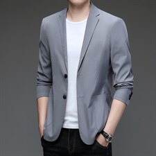 时尚翻领上衣口袋中年单排扣2023年春季长袖裤子西服BGW311，男装西服，钱塘6003（原4033）
