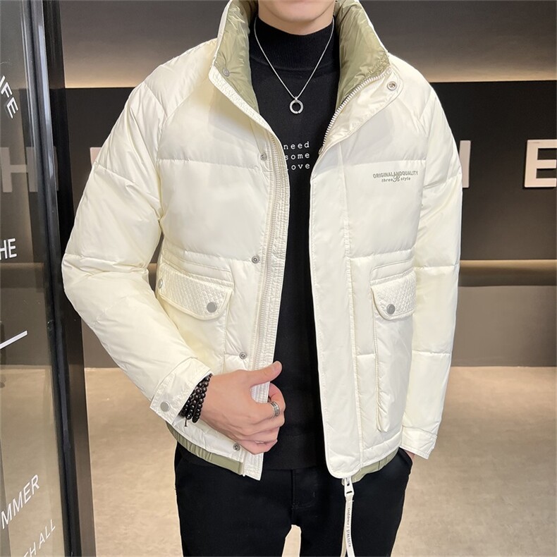 2022店主风新款保暖立领百搭工装休闲羽绒服短款外套8085-P185,男装羽绒服,电商A413