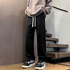 港风秋冬酷丝棉美式高街宽松休闲长裤男K23317-P40，男装休闲裤，星座717