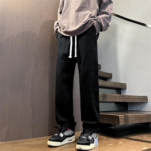 港风秋冬酷丝棉美式高街宽松休闲长裤男K23317-P40图片